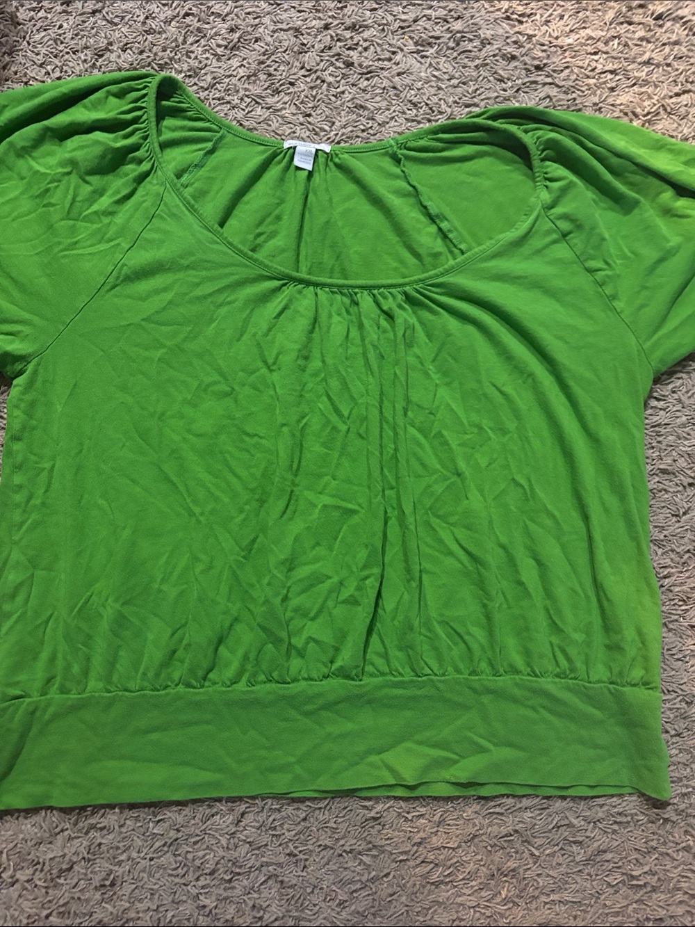 Old Navy Bright Green Scoop Neck Tunic